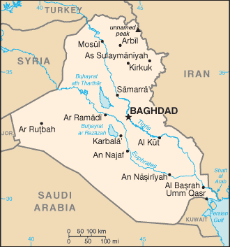 Map of Iraq